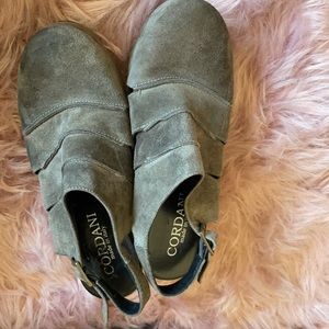 Cordani Gray Suede Wedge Sandals Made in Italy